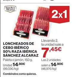 Supercor Loncheados de cebo ibérico 50% raza ibérica sánchez alcaraz oferta