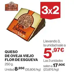 Supercor FLOR DE ESGUEVA Queso de oveja viejo oferta
