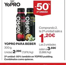 Supercor YOPRO Para beber oferta