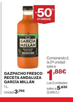 Supercor GARCIA MILLAN Gazpacho fresco receta andaluza oferta
