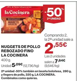 Supercor LA COCINERA Nuggets de pollo rebozado fino oferta