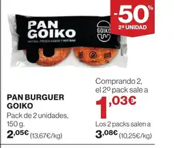 Supercor GOIKO Pan burguer oferta