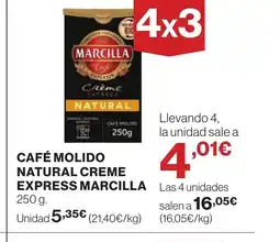 Supercor MARCILLA Café molido natural creme express oferta