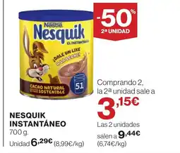 Supercor NESQUIK instantáneo oferta