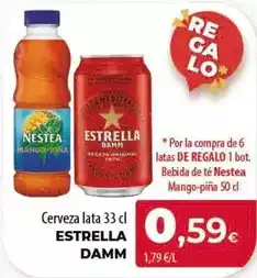 Spar Tenerife Estrella damm - cerveza lata oferta
