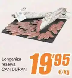 SPAR Fragadis Can duran - longaniza reserva oferta