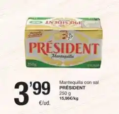 SPAR Fragadis Président - mantequilla con sal oferta