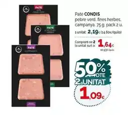Condis Condis - pate oferta