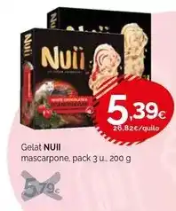 Condis Nuii - gelat mascarpone oferta