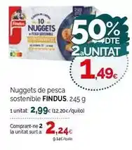 Condis Findus - nuggets de pesca sostenible oferta