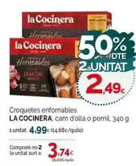 Condis La cocinera - croquetes enformables carn d'olla o pernil oferta