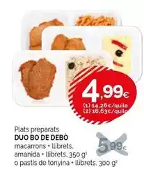 Condis Bo de debò - plats preparats macarrons + llibrets oferta