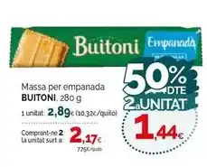Condis Buitoni - massa per empanada oferta