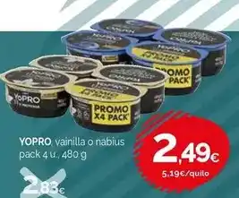 Condis Danone - yopro vainilla o nabius oferta