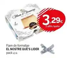 Condis El nostre - flam de formatge oferta