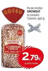 Condis Oroweat - pa de motlle 12 cereals i llavors oferta