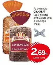 Condis Oroweat - pa de motlle oferta