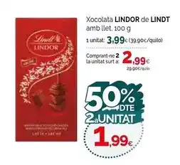 Condis Lindt - lindor oferta