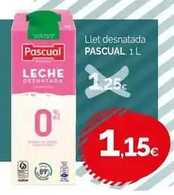 Condis Pascual - llet desnatada oferta