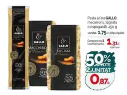 Condis Gallo - pasta a l'ou macarrons, tagliata o espaguetti oferta