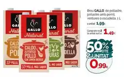 Condis Gallo - brou de pollastre, pollostre amp pernil, verdures o escuda oferta