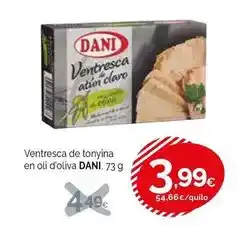 Condis Dani - ventresca de tonyina en oli d'oliva oferta
