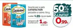 Condis Catisfactions - snacks per a gats pollastre o salmo oferta