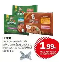 Condis Affinity - ultima per a gats esterilitzats, peix o carn oferta