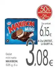 Valvi Supermercats Nestlé - gelat mini nata maxibon oferta