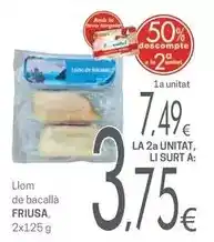 Valvi Supermercats Friusa - llom de bacallà oferta