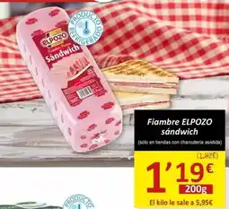 SPAR Elpozo - fiambre sandwich oferta