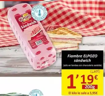 SPAR Elpozo - fiambre sandwich oferta