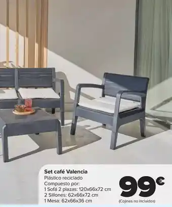 Carrefour Valencia - set café oferta