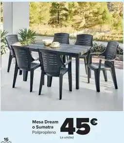 Carrefour Mesa dream o sumatra oferta