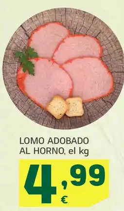 HiperDino Lomo adobado al horno, oferta