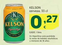 HiperDino KELSON cerveza oferta