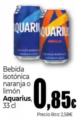 UDACO AQUARIUS Bebida isotónica naranja o limón oferta