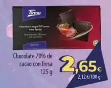 Spar Tenerife Tirma - chocolate 70% de cacao con fresa oferta
