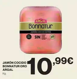 El Corte Inglés Argal - jamón cocido bonnatur oro oferta