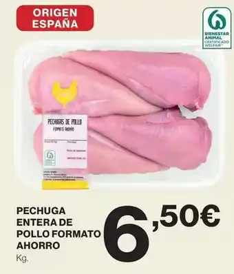 El Corte Inglés Origen - pechuga entera de pollo formato ahorro oferta