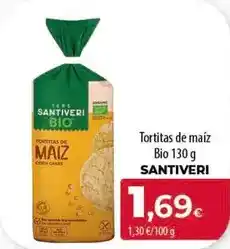 Spar Tenerife Santiveri - tortitas de maiz bio oferta