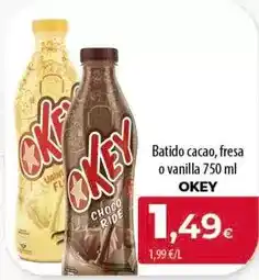 Spar Tenerife Okey - batido cacao, fresa o vanilla oferta