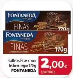 Spar Tenerife Fontaneda - galletas finas choco leche o negro oferta