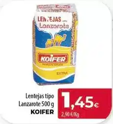 Spar Tenerife Koifer - lentejas tipo lanzarote oferta