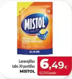 Spar Tenerife Mistol - lavavajillas tabs 30 pastillas oferta