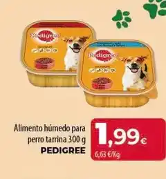 Spar Tenerife Pedigree - alimento húmedo para perro tarrina oferta