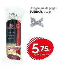 Condis Subirats - llonganissa de pagès oferta