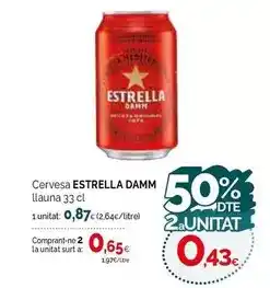Condis Estrella damm - cervesa oferta