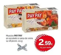 Condis Pay pay - musclos en escabetx o salsa de vieira oferta
