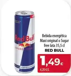 Spar Tenerife Red bull - bebida energética maxi original o sugar free oferta